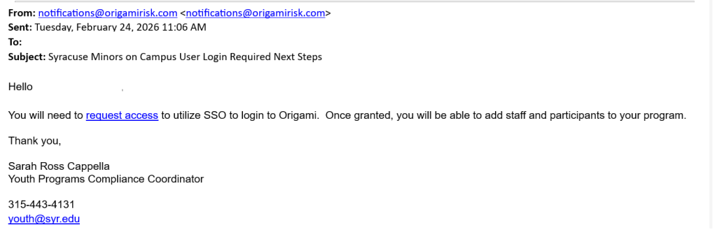 shows a copy of the required next steps email users receive